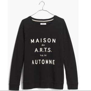 Madewell Graphic Crew Neck Sweatshirt